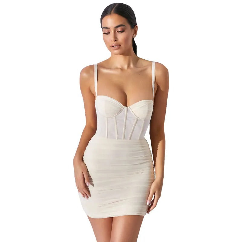 Allure Mesh Corset Bodycon Dress