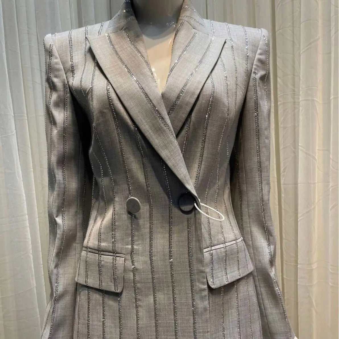 New Style Strong Temperament Women's Clothing High-grade Embroidery Beads Suit Pants Two-piece Suit for Women