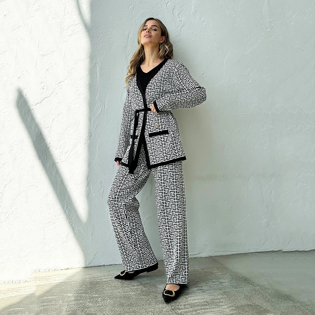 3-Piece Coord Set with Belt – Stylish & Versatile Women's Outfit
