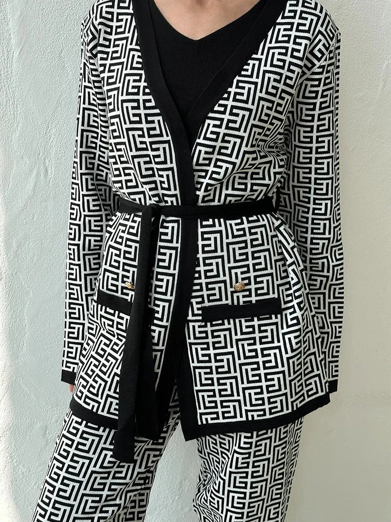 3-Piece Coord Set with Belt – Stylish & Versatile Women's Outfit