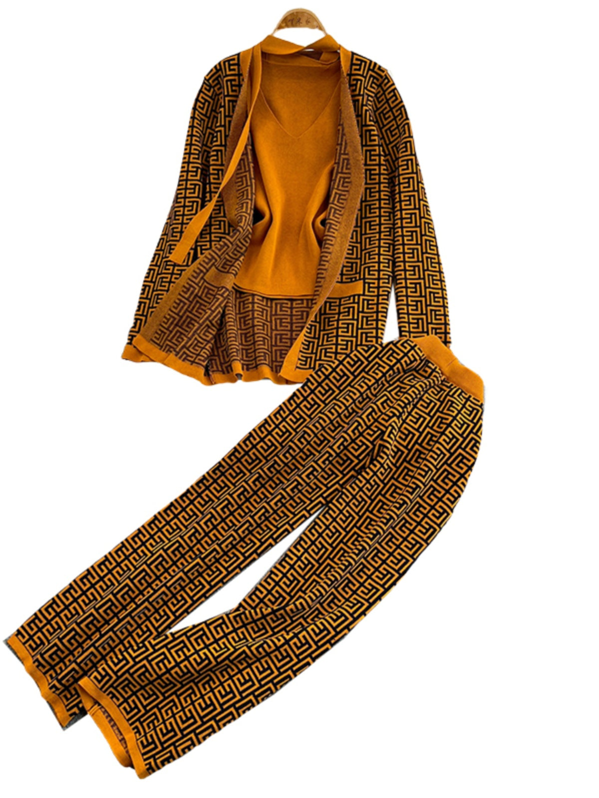 3-Piece Coord Set with Belt – Stylish & Versatile Women's Outfit